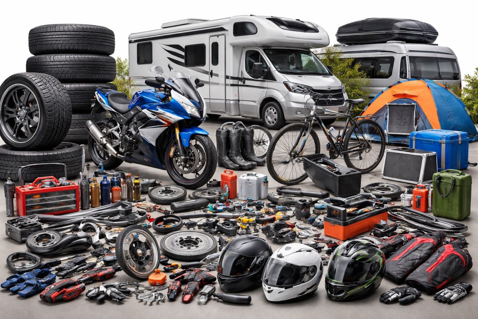 Motorrad- und Autozubehör