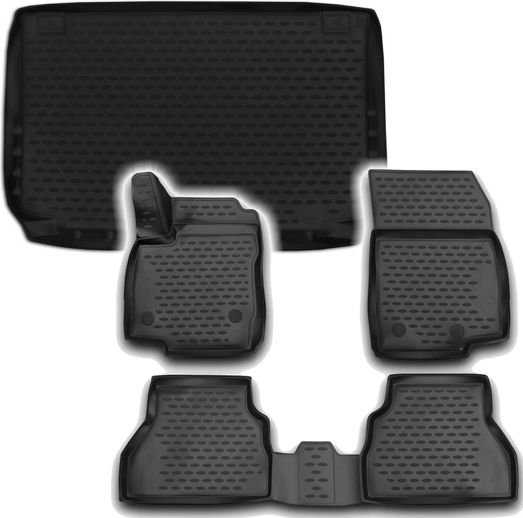 Gummi Fußmatten & Kofferraumwanne Set Ford B-Max